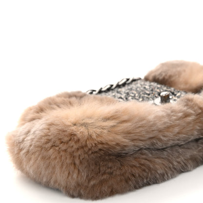 Chanel Rabbit Fur Fantasy Tweed Small Flap 8 of 9