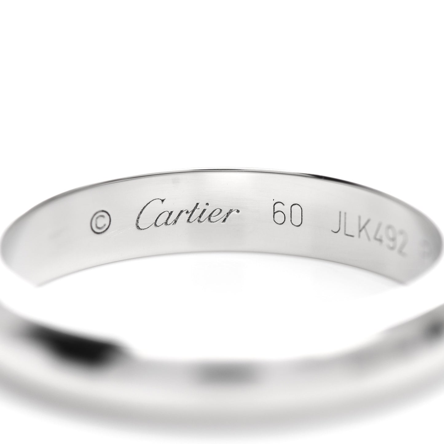 Platinum 4mm 1895 Wedding Band Ring 60 9