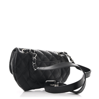 Chanel Calfskin Quilted CC Uniform Flap Belt Bag Black 3 of 12