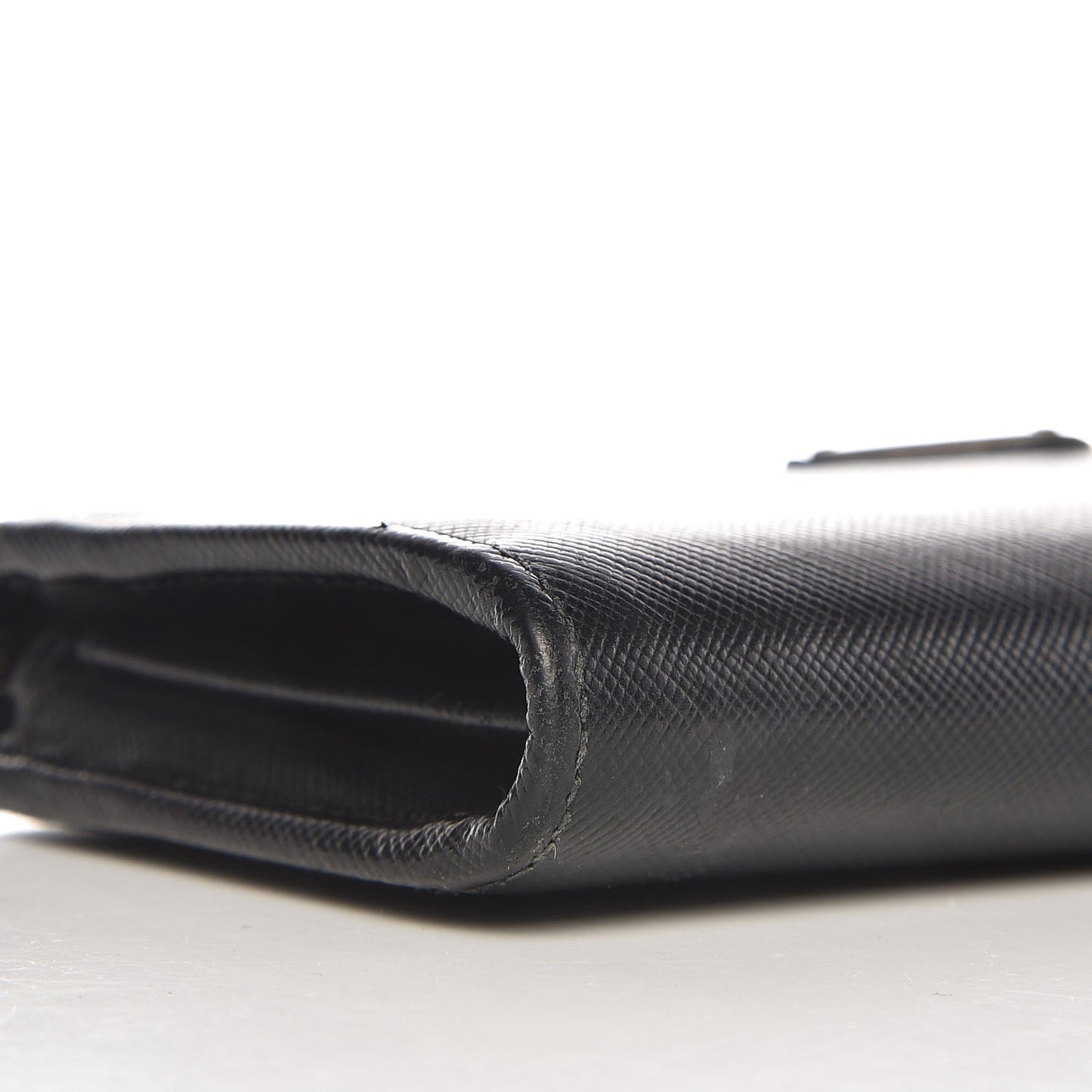 Saffiano Zip Around Wallet Nero Black