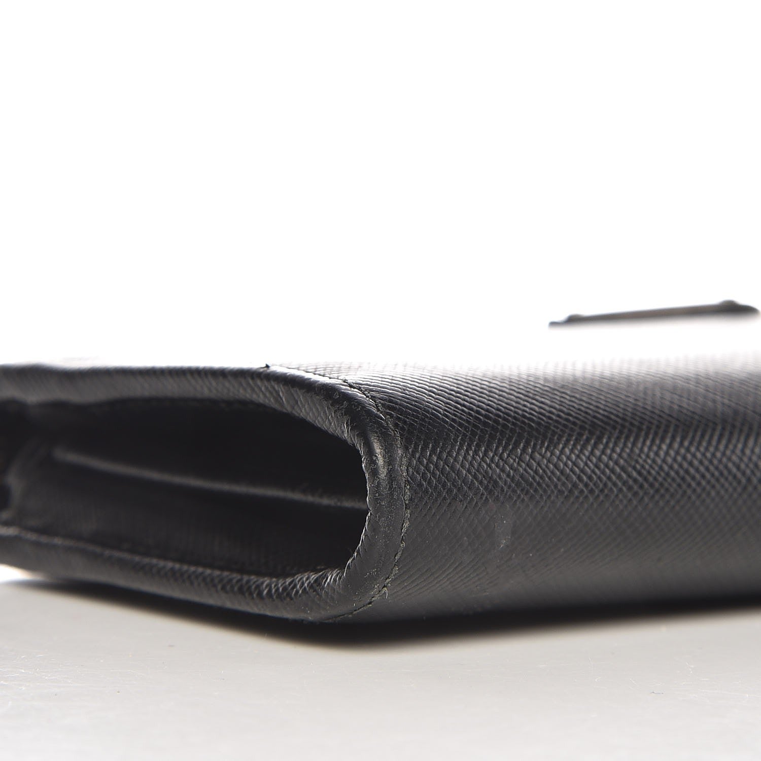 Prada Saffiano Zip Around Wallet Nero Black 11 of 13