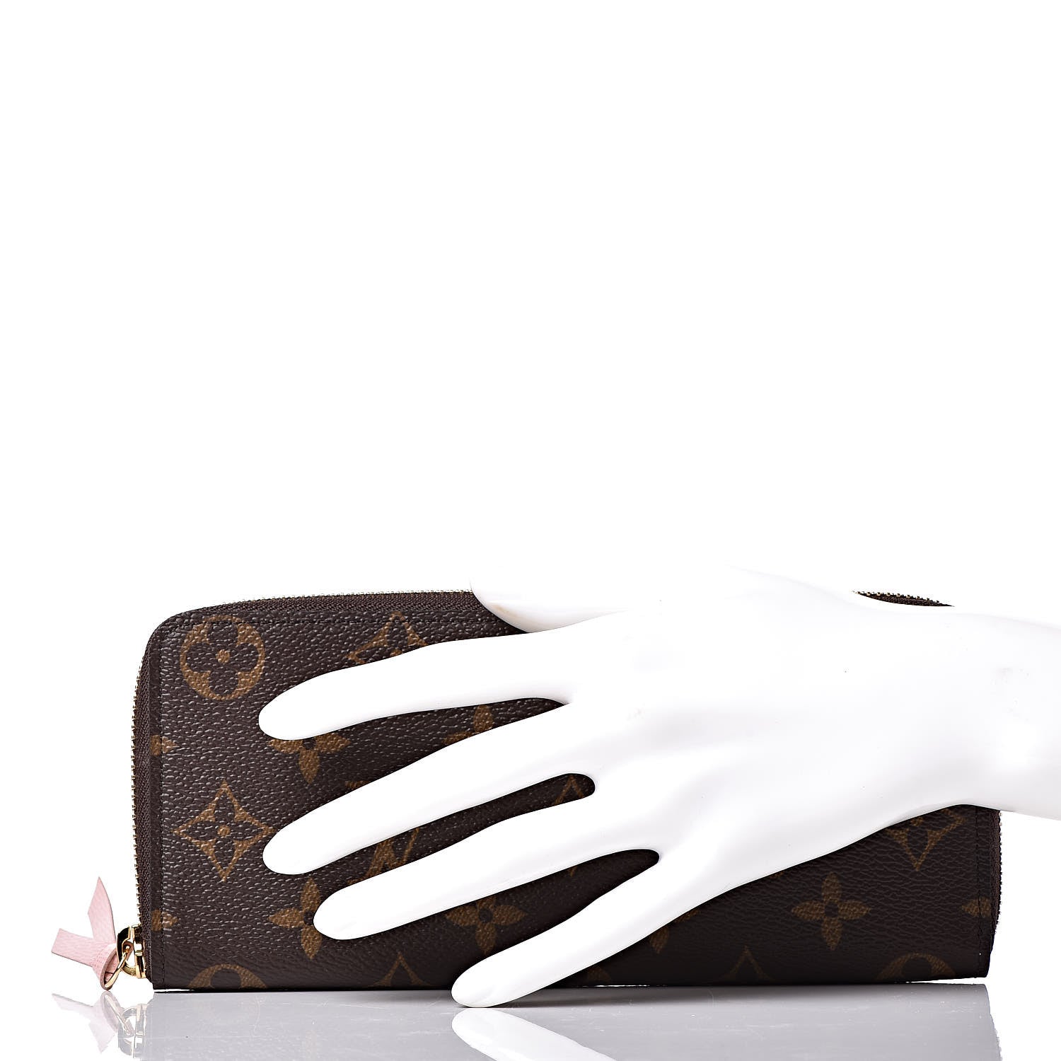 Louis Vuitton Monogram Clemence Wallet Rose Ballerine 2 of 8