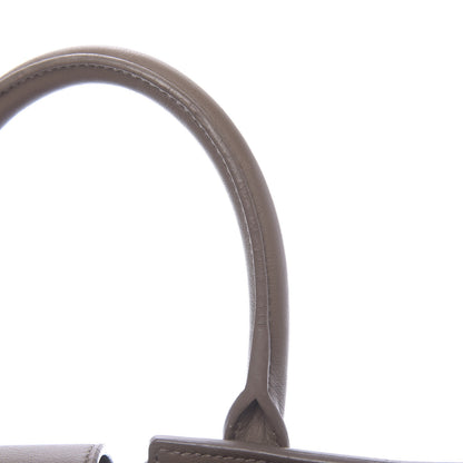 Saint Laurent Calfskin Suede Small Monogram Downtown Cabas Taupe 14 of 21