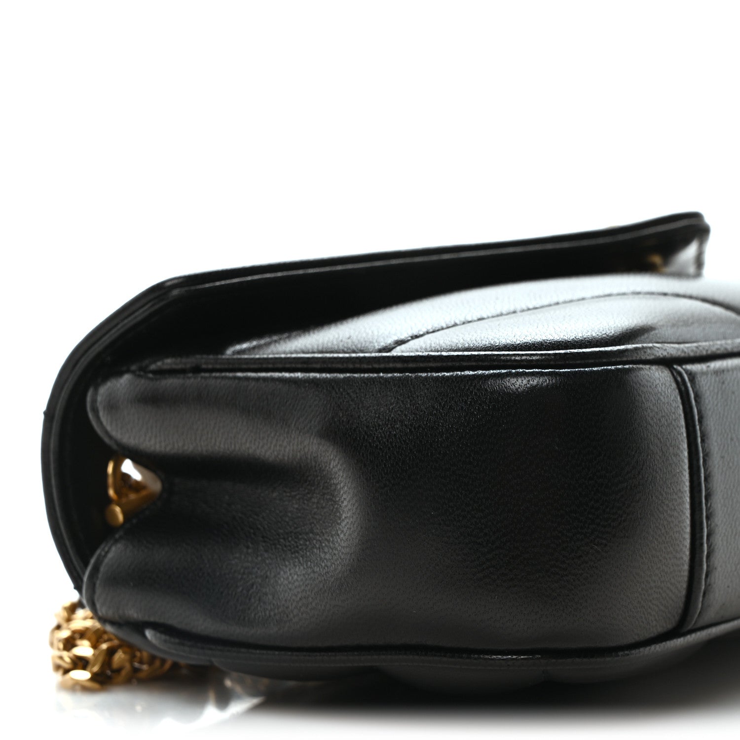 Saint Laurent Lambskin Chevron Quilted Mini Loulou Black 9 of 10