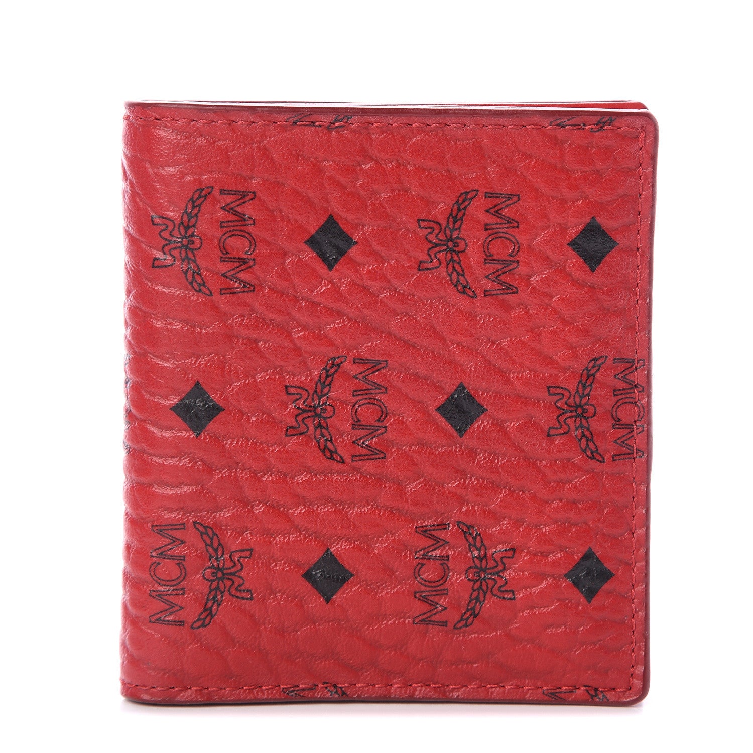 MCM Visetos ID Wallet Red 1 of 5
