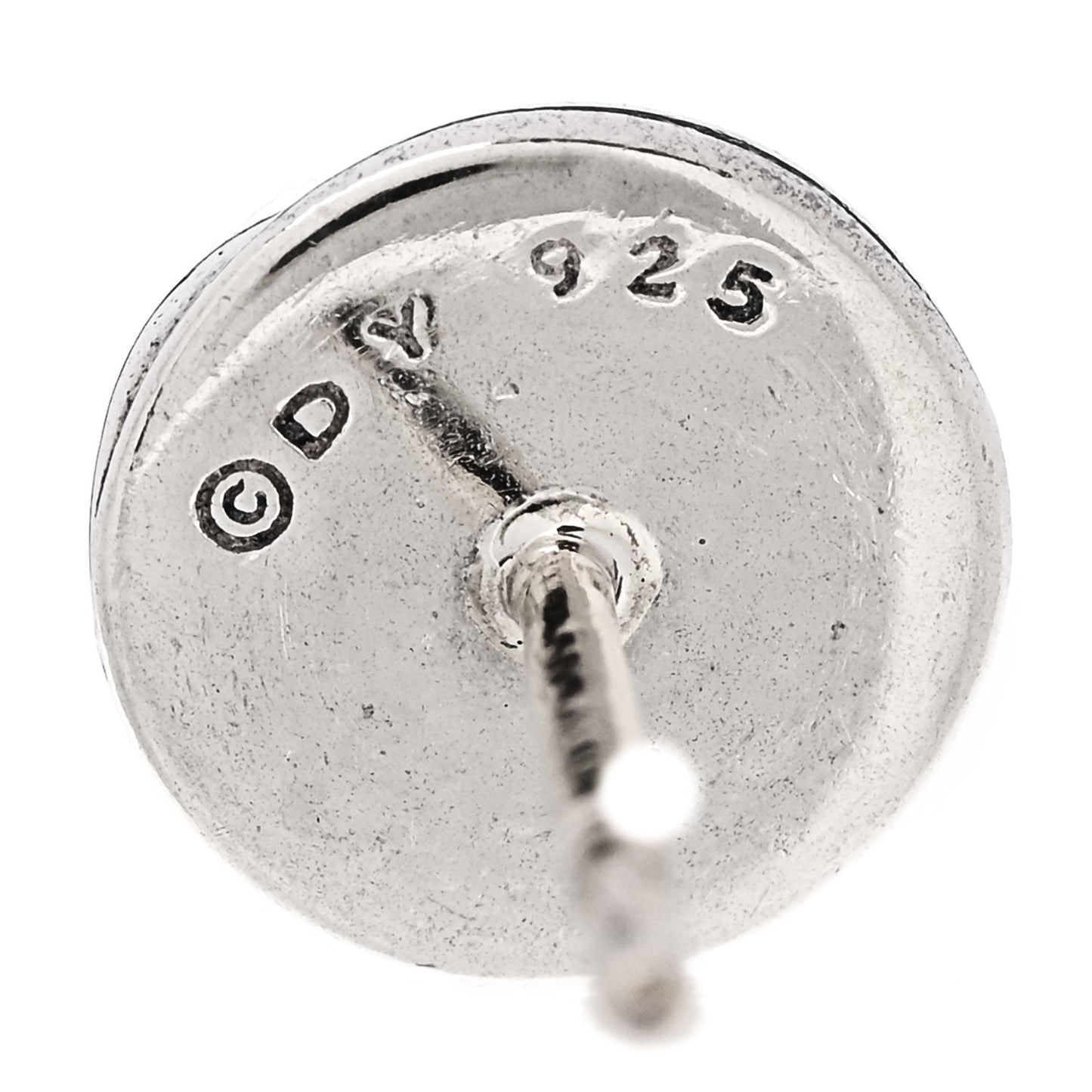 Sterling Silver 8mm Sculpted Cable Stud Earrings
