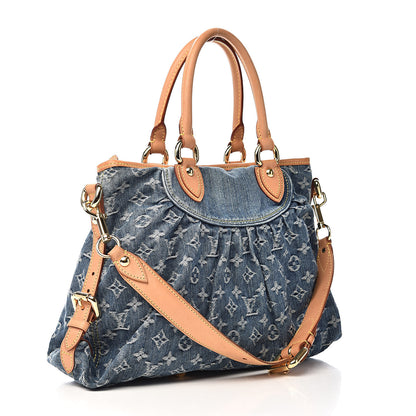 Louis Vuitton Denim Neo Cabby MM Blue 3 of 9