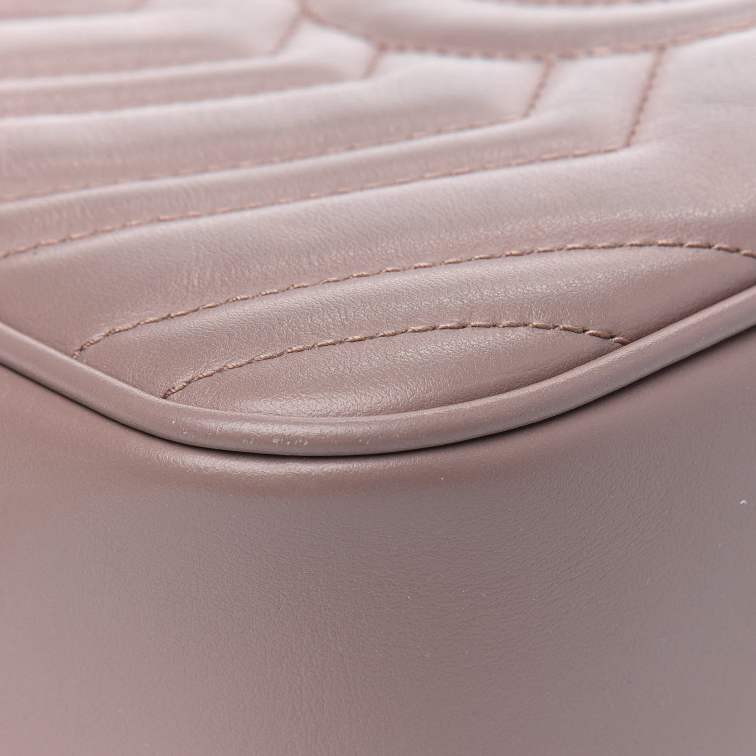 Gucci Calfskin Matelasse Small GG Marmont Chain Shoulder Bag Porcelain Rose 15 of 26