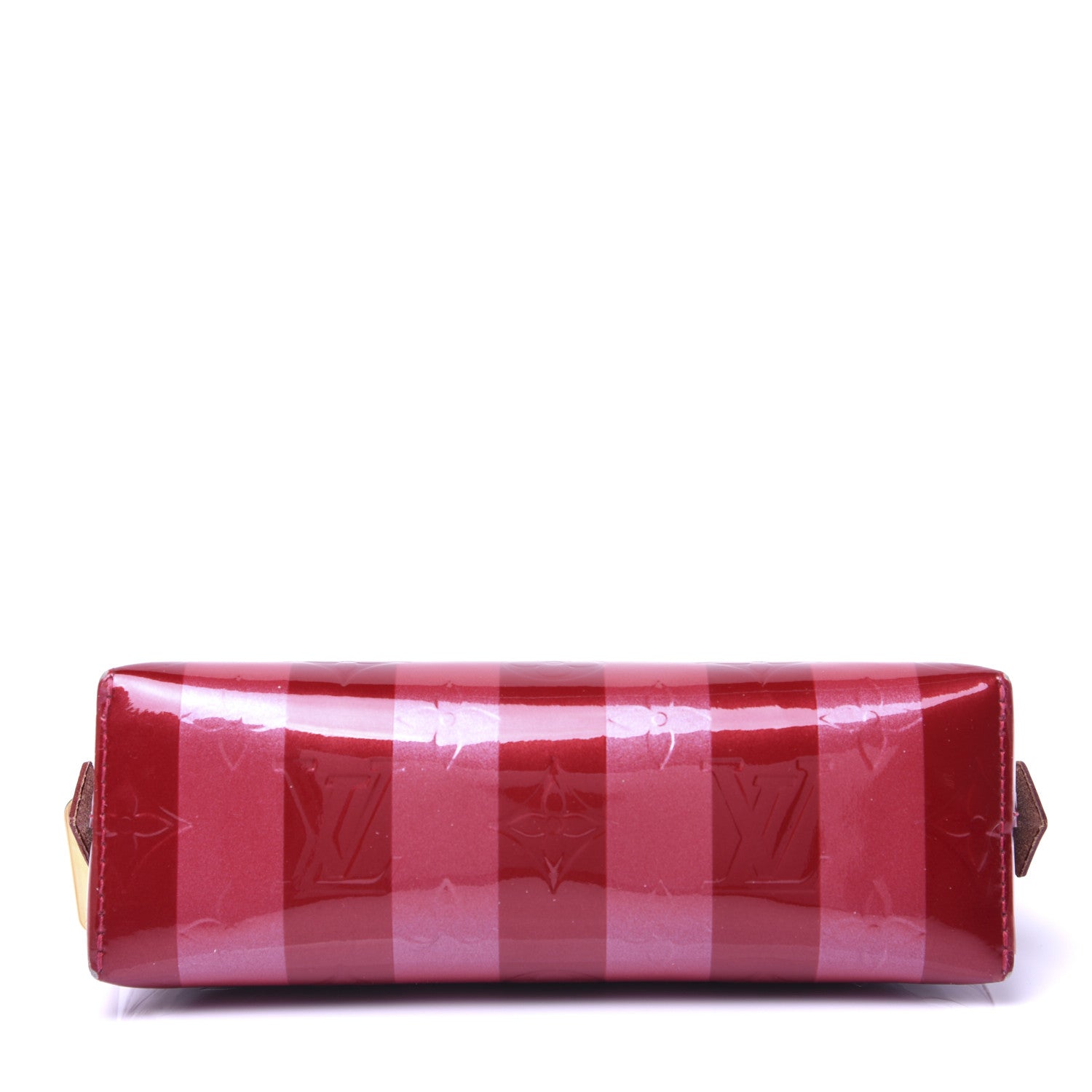 Louis Vuitton Vernis Rayures Cosmetic Pouch Pomme D'Amour 9 of 10