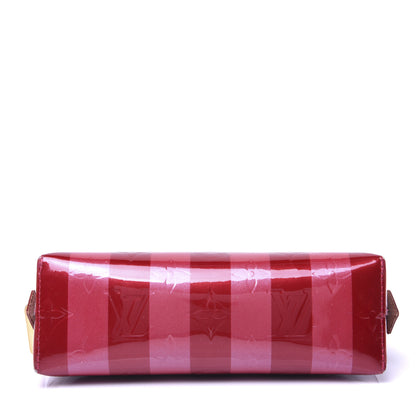 Louis Vuitton Vernis Rayures Cosmetic Pouch Pomme D'Amour 9 of 10