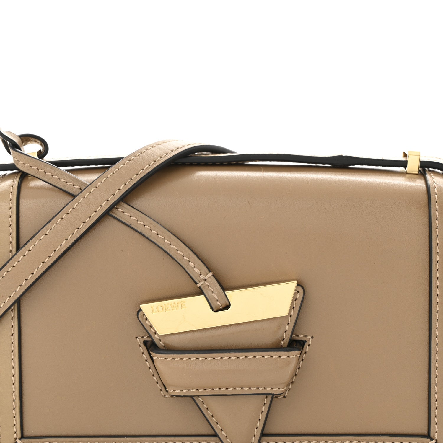 Loewe Calfskin Small Barcelona Shoulder Bag Mink 7 of 11