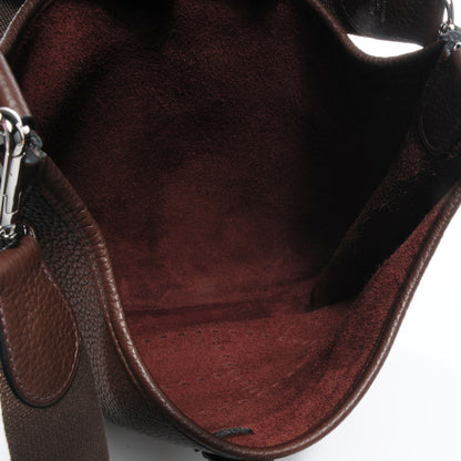 Hermes Taurillon Clemence Evelyne III PM Chocolate 5 of 8