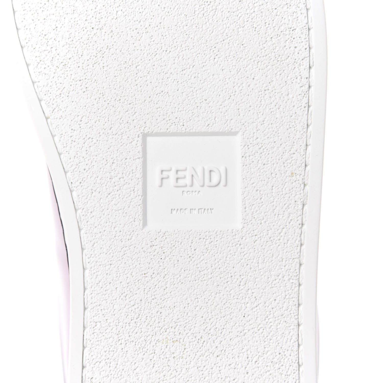 Fendi X JOSHUA VIDES Nappa Rockoclick Slip On Sneakers 38 Pink Xiloph White Black 9 of 11