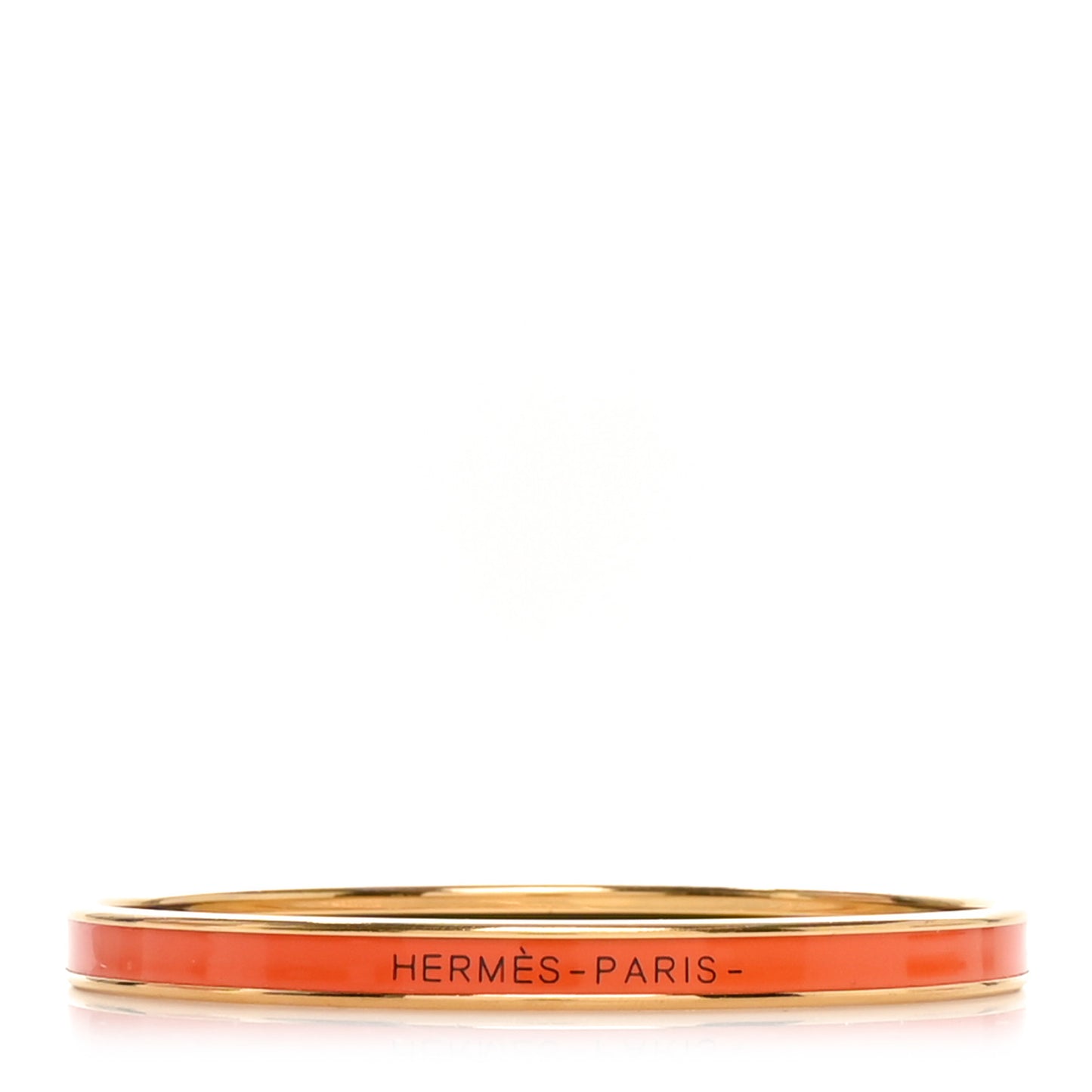Enamel Printed Extra Narrow Uni Bracelet 65 Orange