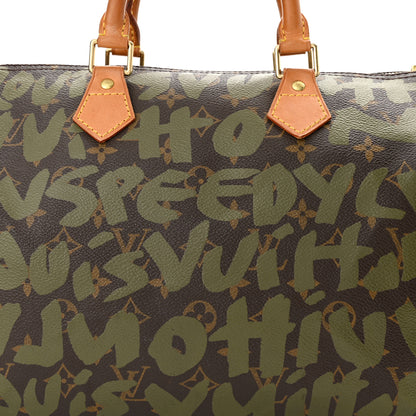 Louis Vuitton Monogram Graffiti Speedy 30 Kaki 8 of 13