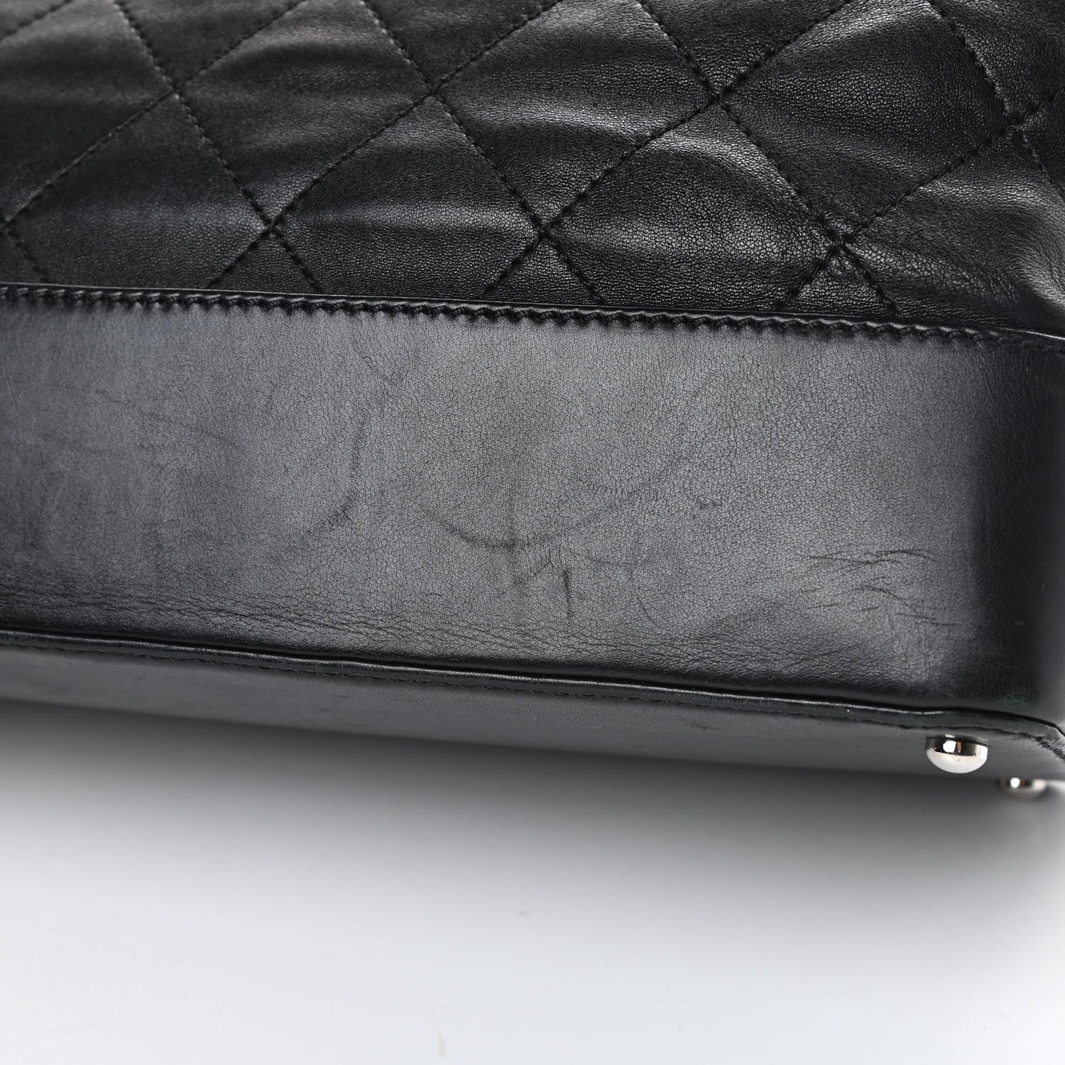 Chanel Calfskin Stitched Large VIP Shopping Tote Black 19 of 21