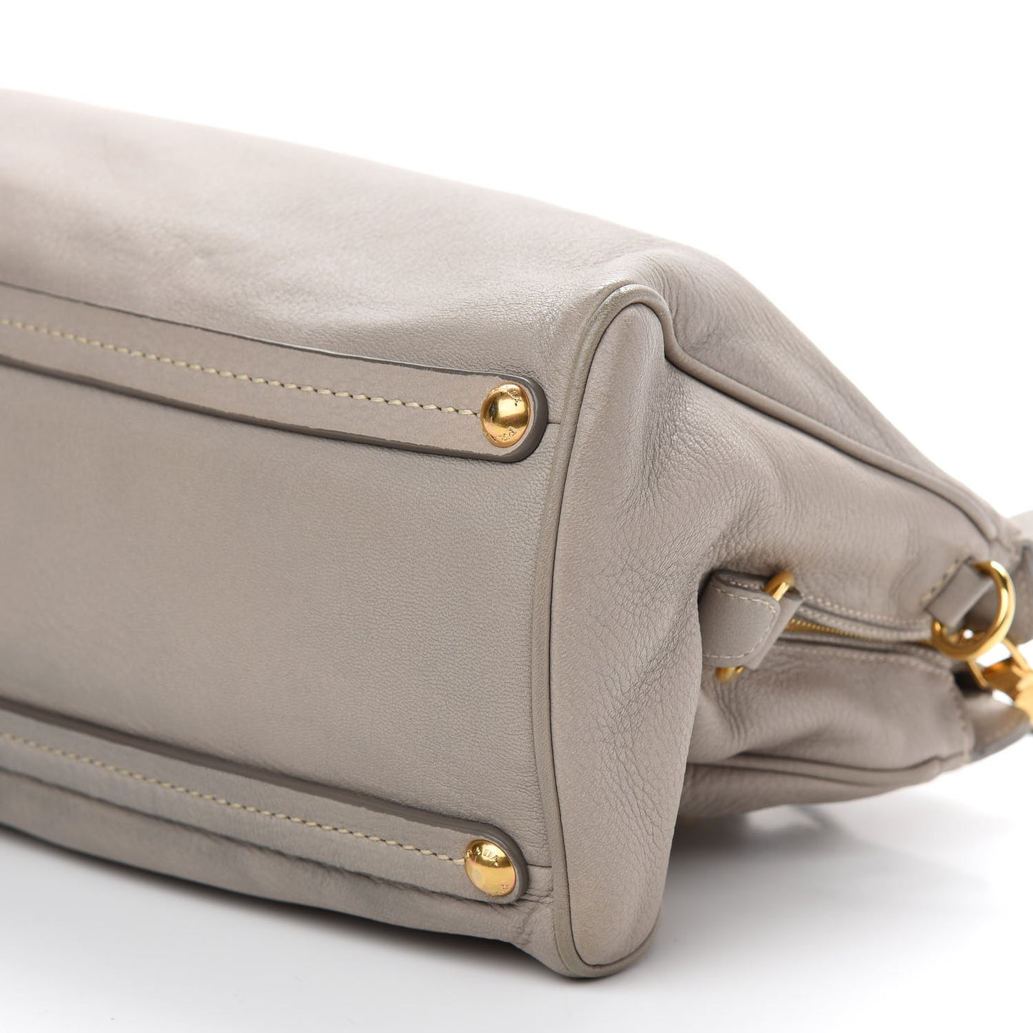 Vitello Shopping Satchel Argilla