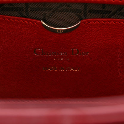 Christian Dior Lambskin Cannage Medium Lady D-Joy Red 6 of 11