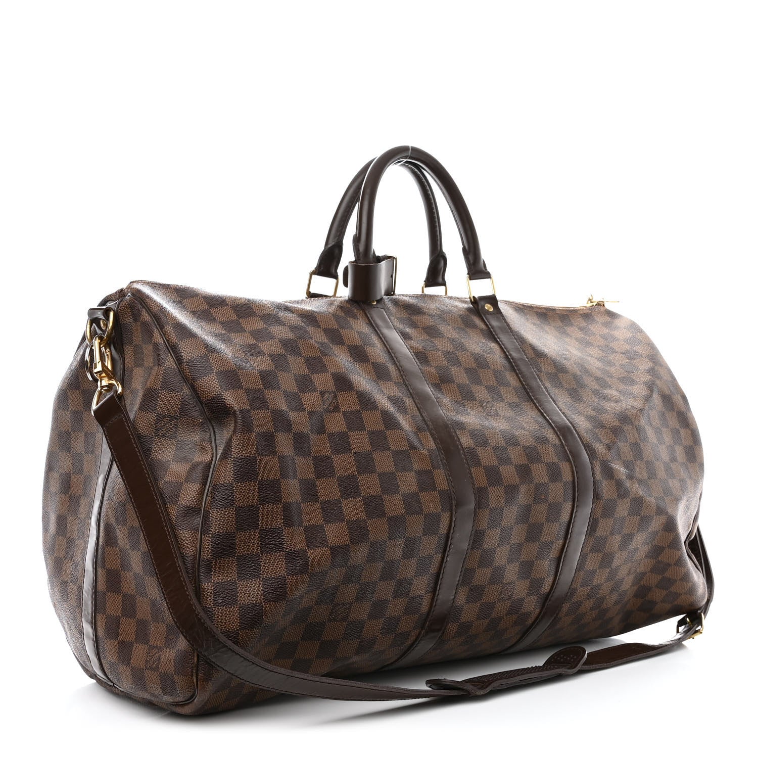 Louis Vuitton Damier Ebene Keepall Bandouliere 55 3 of 16