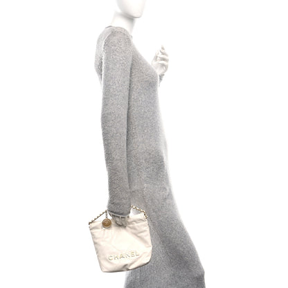 Chanel Shiny Calfskin Quilted Mini Chanel 22 White 2 of 11