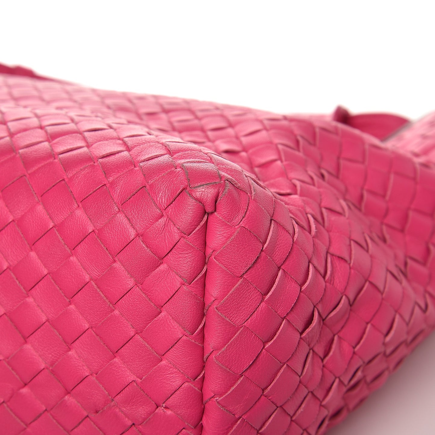 Nappa Intrecciato Medium Garda Bag Rosa Shock