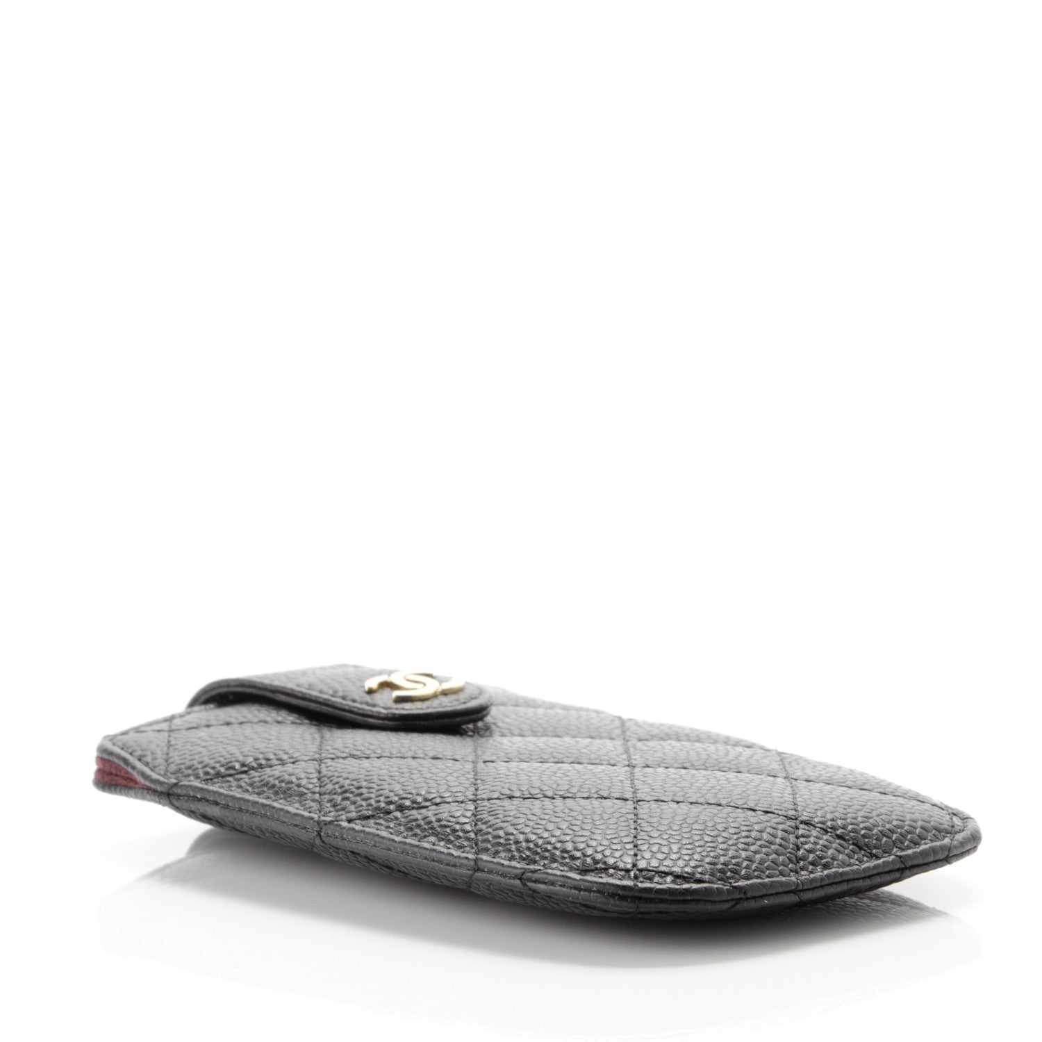 Chanel Caviar Quilted Cell Phone Case Black 4 of 6