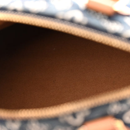 Louis Vuitton Jacquard Since 1854 Speedy Bandouliere 25 Blue 5 of 10