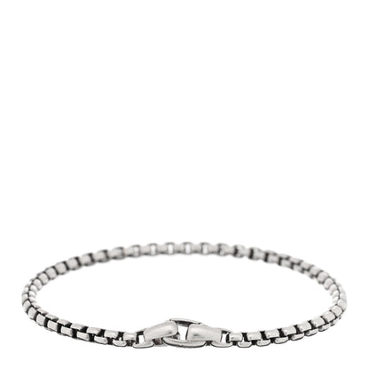 David Yurman Sterling Silver 4mm Box Chain Bracelet 2 of 3