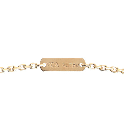 Van Cleef & Arpels 18K Yellow Gold Mother of Pearl Vintage Alhambra Pendant Necklace 6 of 7