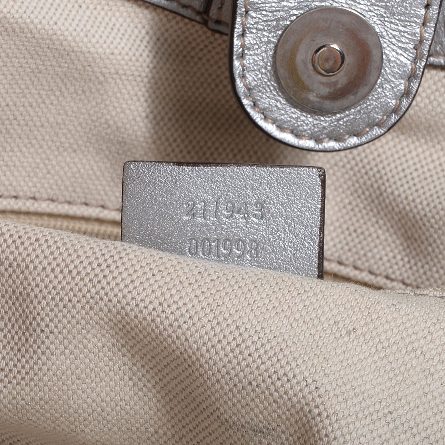 Gucci Guccissima Large Sukey Tote Silver 7 of 7