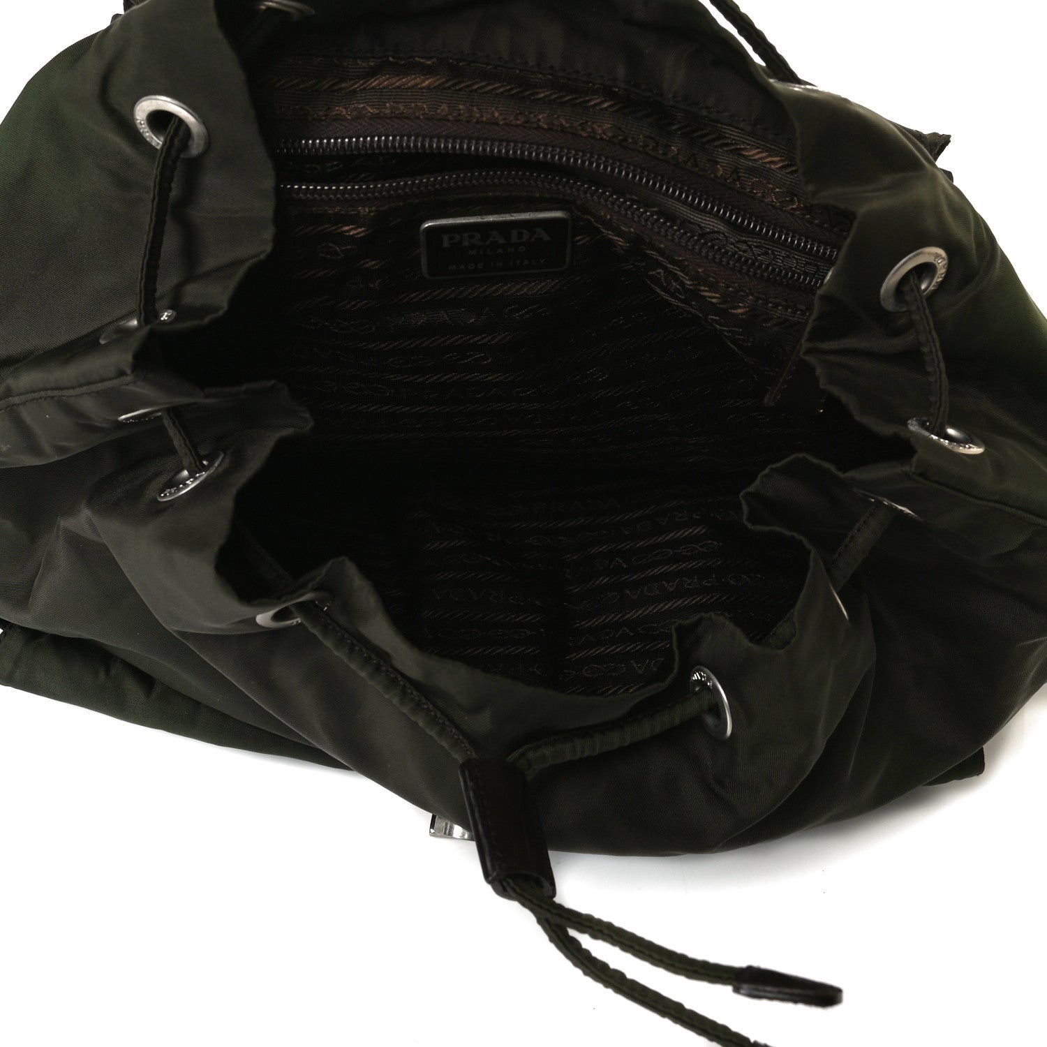 Prada Nylon Vela Large Backpack Green 9 of 32