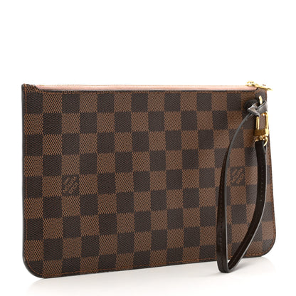 Louis Vuitton Damier Ebene Neverfull MM GM Pochette Rose Ballerine 3 of 8