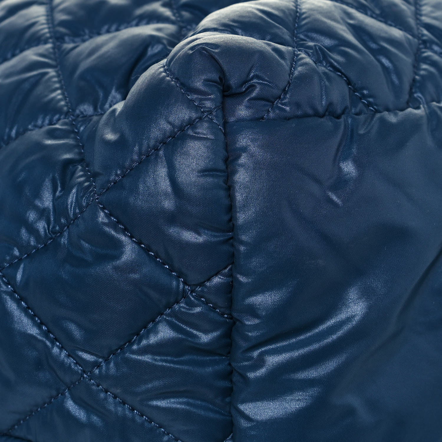 Chanel Nylon Quilted Large Coco Cocoon Tote Blue 11 of 13