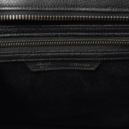 Celine Drummed Calfskin Micro Luggage Black 6 of 16