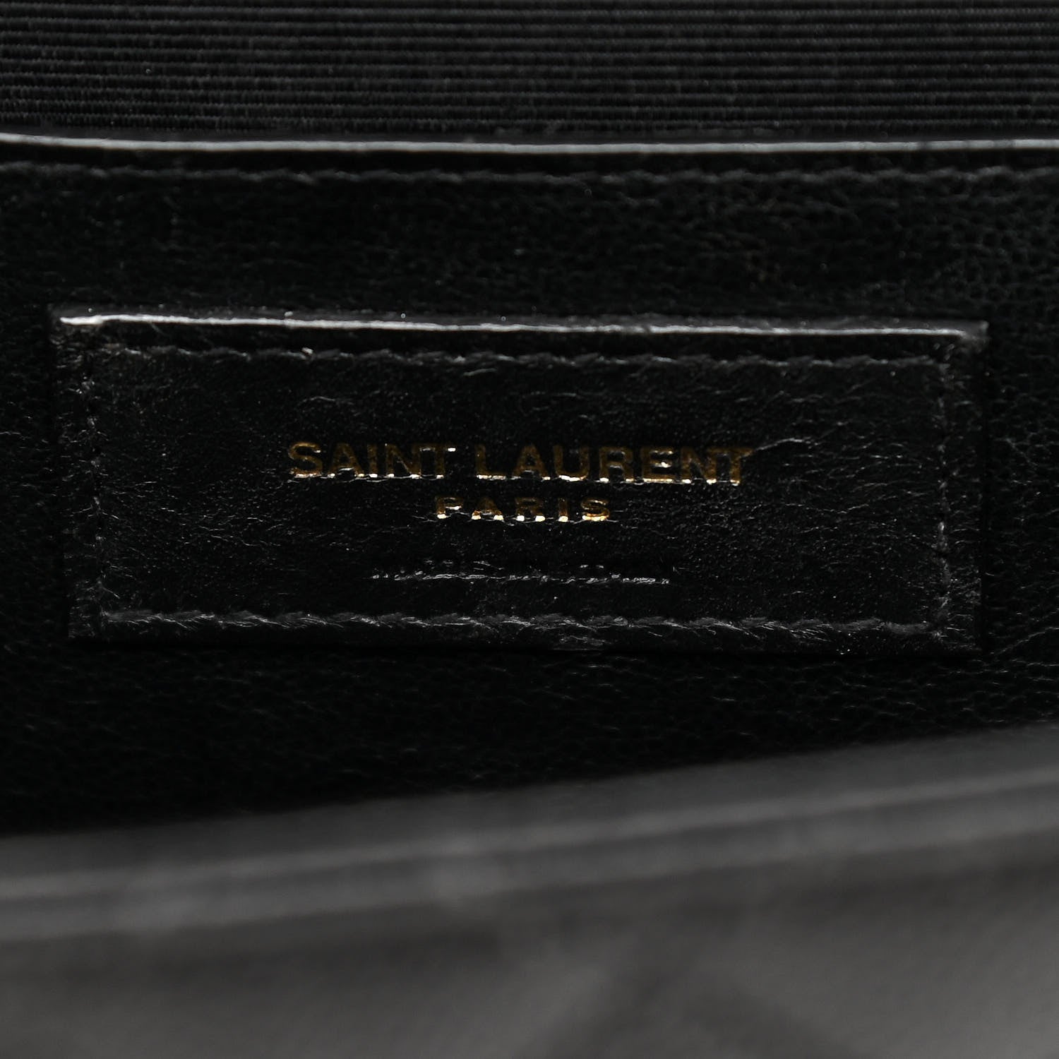 Saint Laurent Grain De Poudre Textured Mixed Matelasse Triquilt Medium Monogram Satchel Black 6 of 13