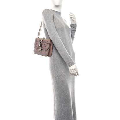 Valentino Garavani Vitello Native Couture 1975 Medium Glam Lock Rockstud Flap Poudre Multicolor 3 of 8