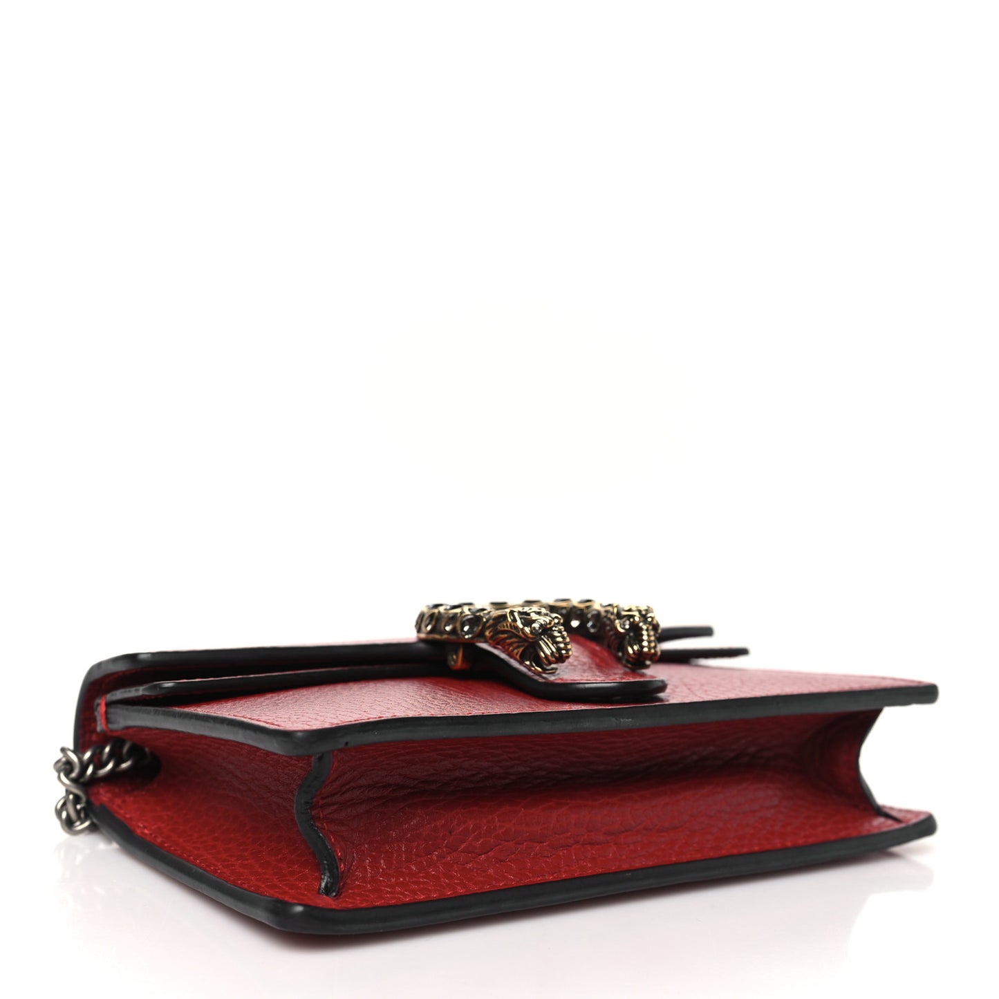 Calfskin Super Mini Dionysus Shoulder Bag Hibiscus Red
