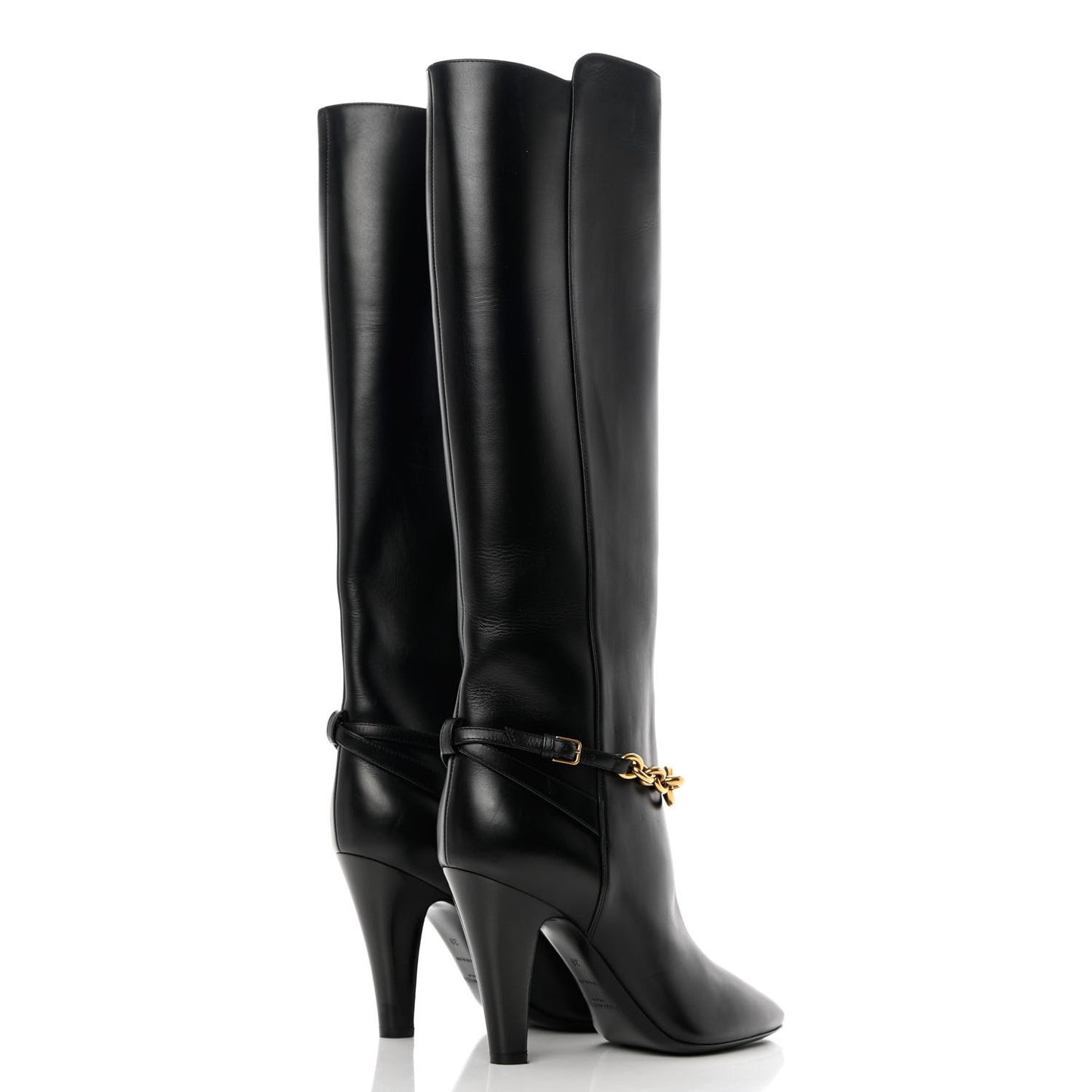 Smooth Calfskin Le Maillon 95 Boots 38 Black