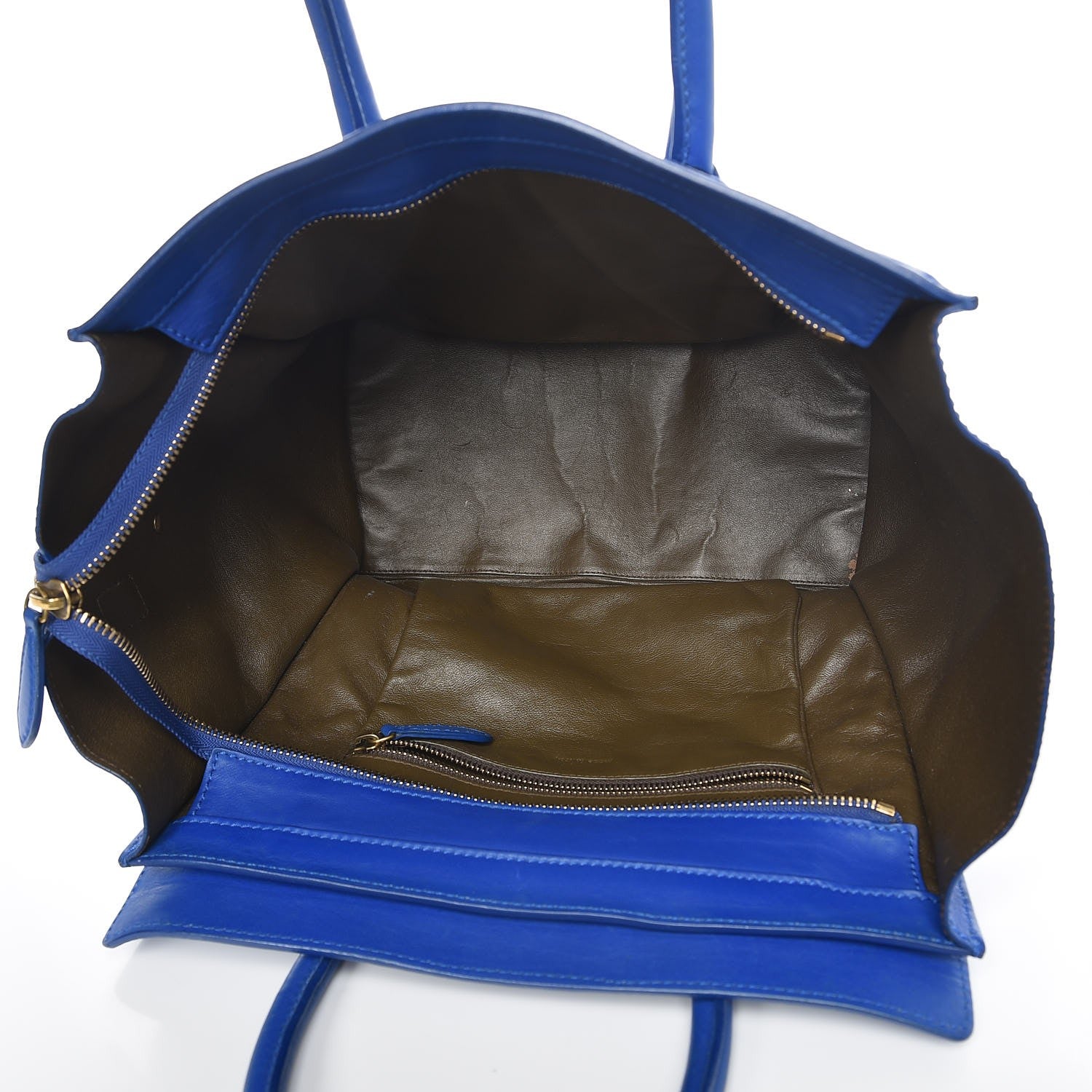 Celine Smooth Calfskin Mini Luggage Electric Blue 5 of 12