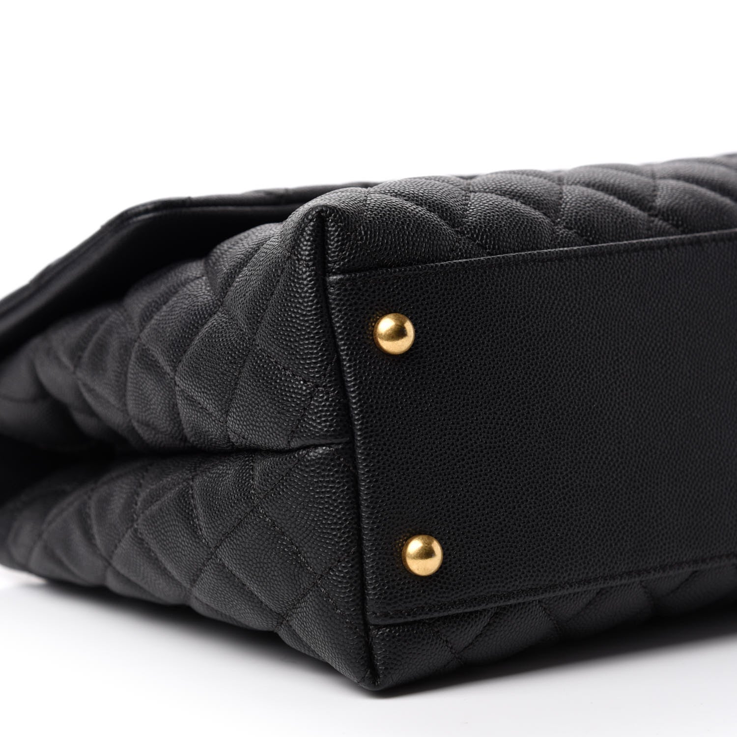 Chanel Caviar Quilted Medium Coco Handle Flap Black 7 of 11