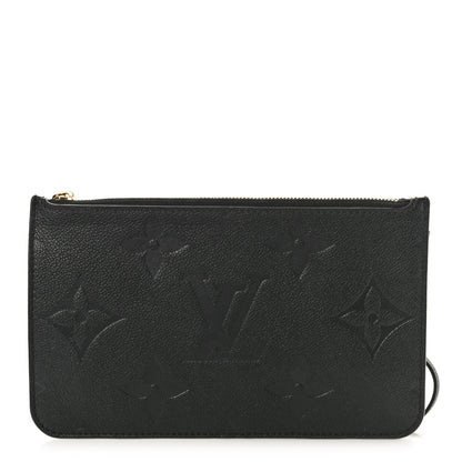 Louis Vuitton Empreinte Monogram Giant Neverfull MM Pochette Black 1 of 8