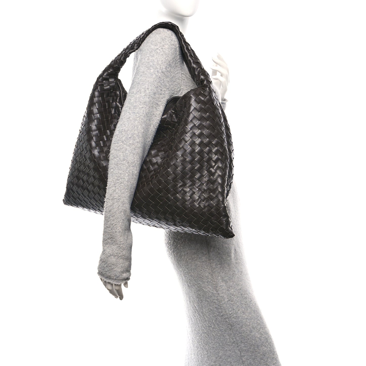 Calfskin Intrecciato Large Hop Fondant