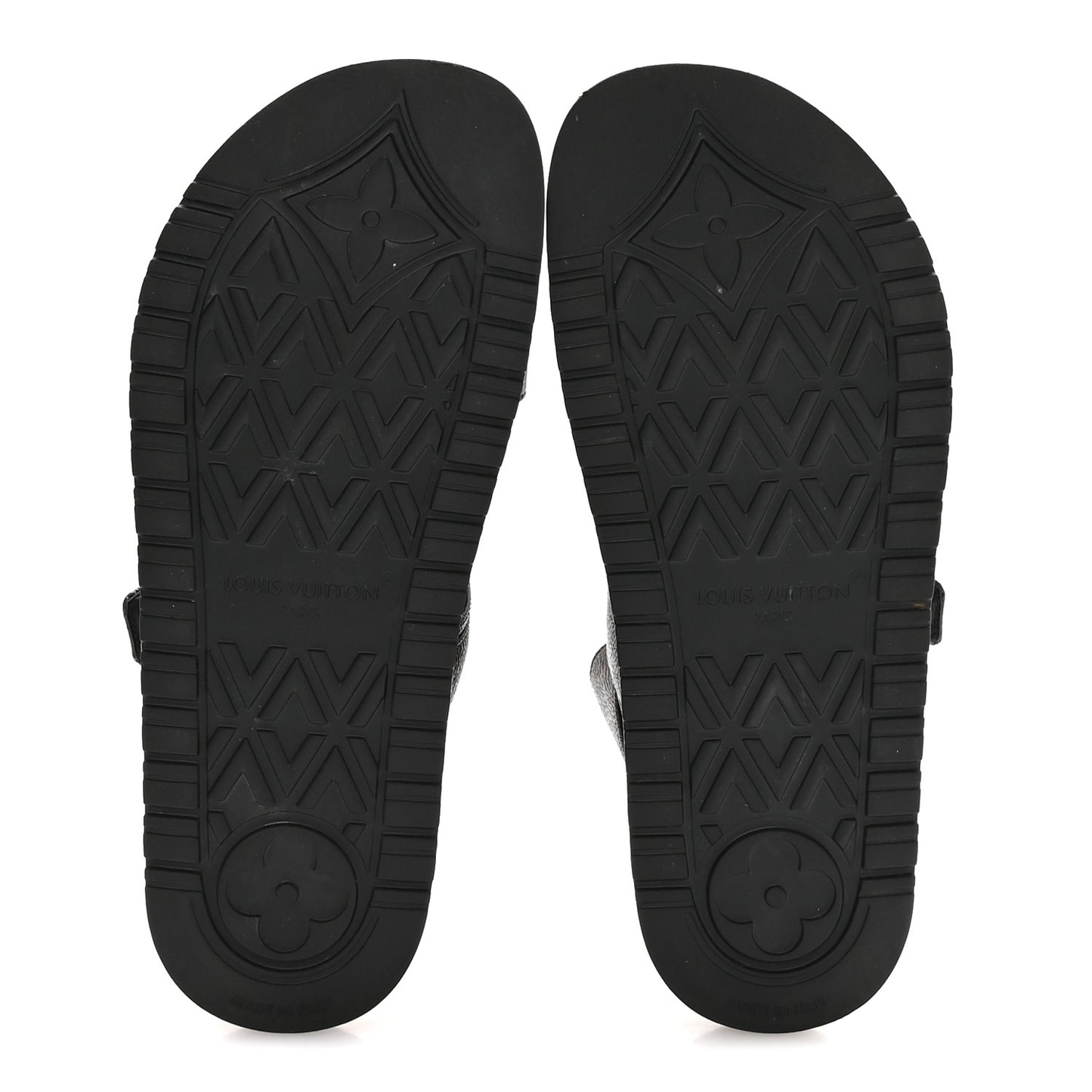 Monogram LV Sunset Comfort Flat Sandals 37.5 Cacao Brown