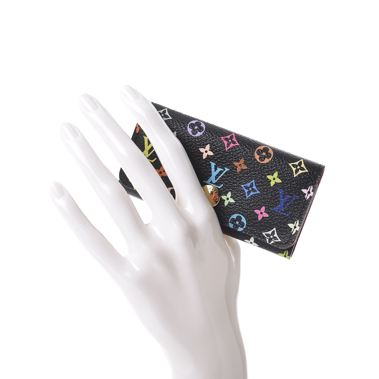 Louis Vuitton Monogram Multicolor Multicles 4 Key Holder Black Grenade 2 of 7