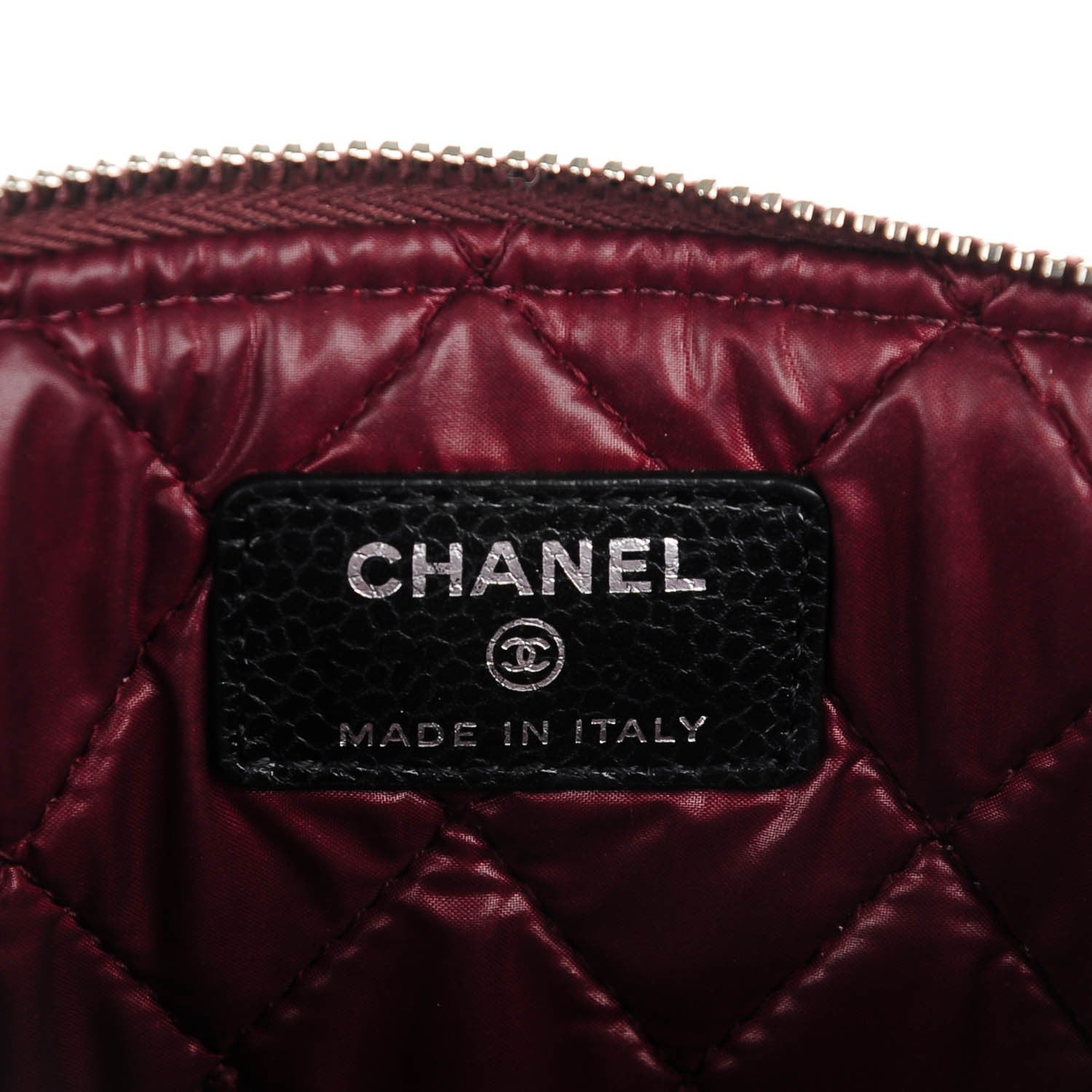 Chanel Caviar Quilted Medium Cosmetic Case Black 6 of 7