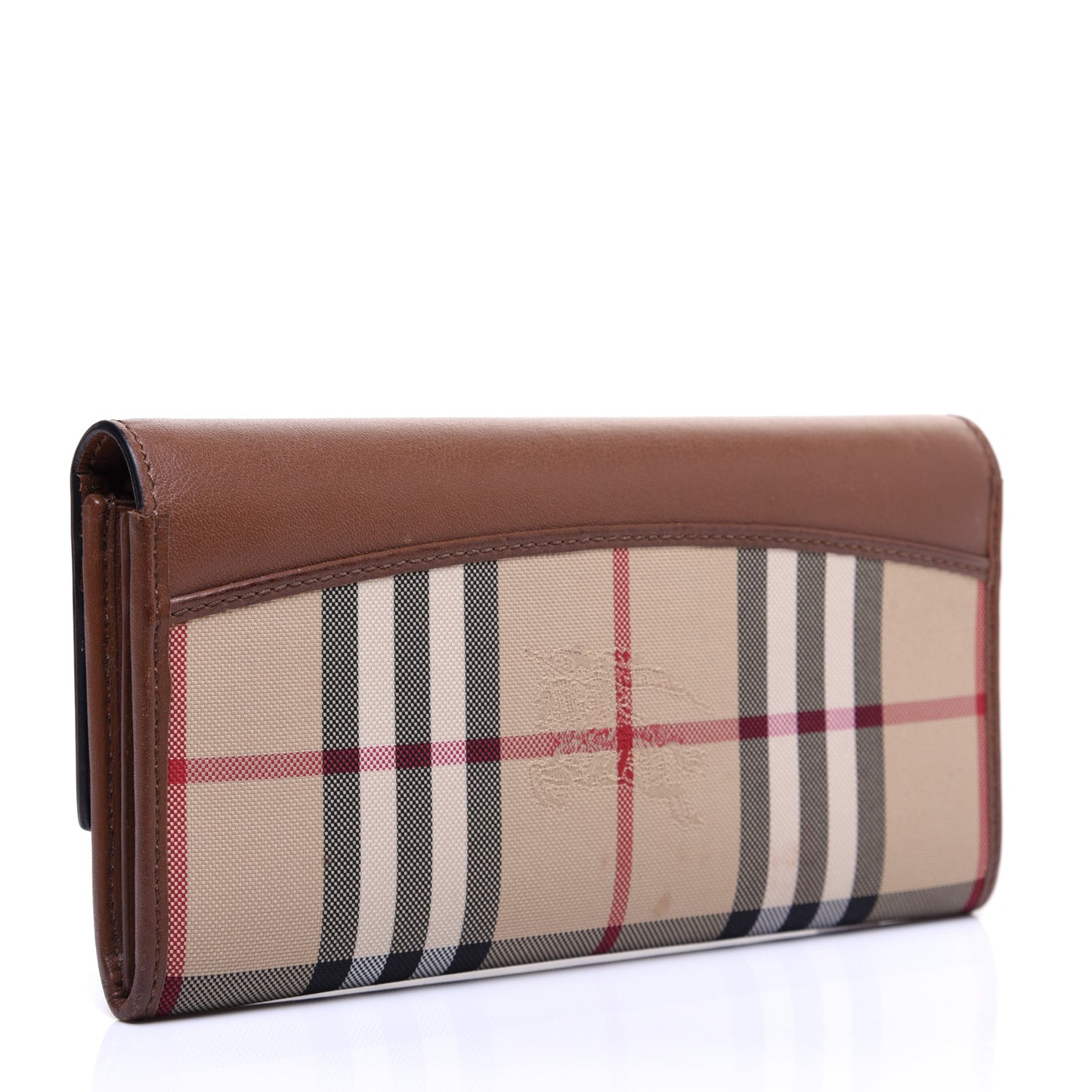 Calfskin Haymarket Check Henley Wallet Tan