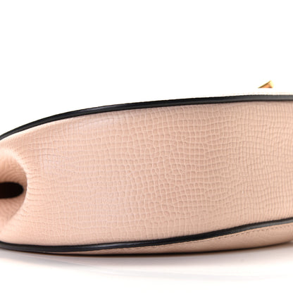 Chloe Grained Calfskin Lambskin Mini Bi-Color Drew Shoulder Bag Powder Beige Caramel 6 of 13