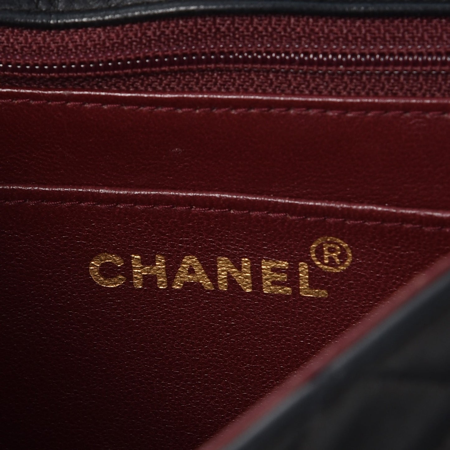 Lambskin Quilted Flap Shoulder Bag Black