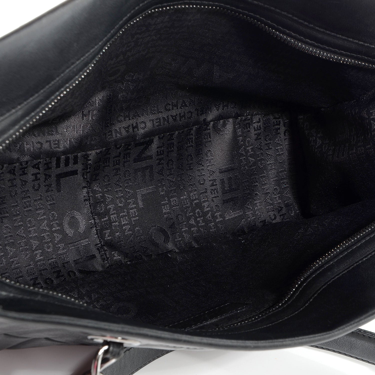 Chanel Lambskin Lax East West Shoulder Bag Black 5 of 7