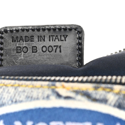 Christian Dior Denim Speedyway Mini Saddle Pochette Blue 7 of 10